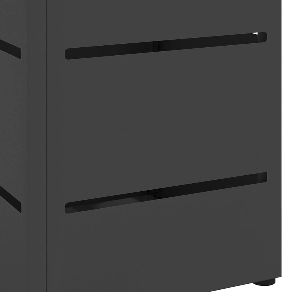 Paraplu Standaard met opslag Zwart 15,5 x 15,5 x 49 cm Metaal is nu te koop bij PeponiXL, paradijselijk wonen!