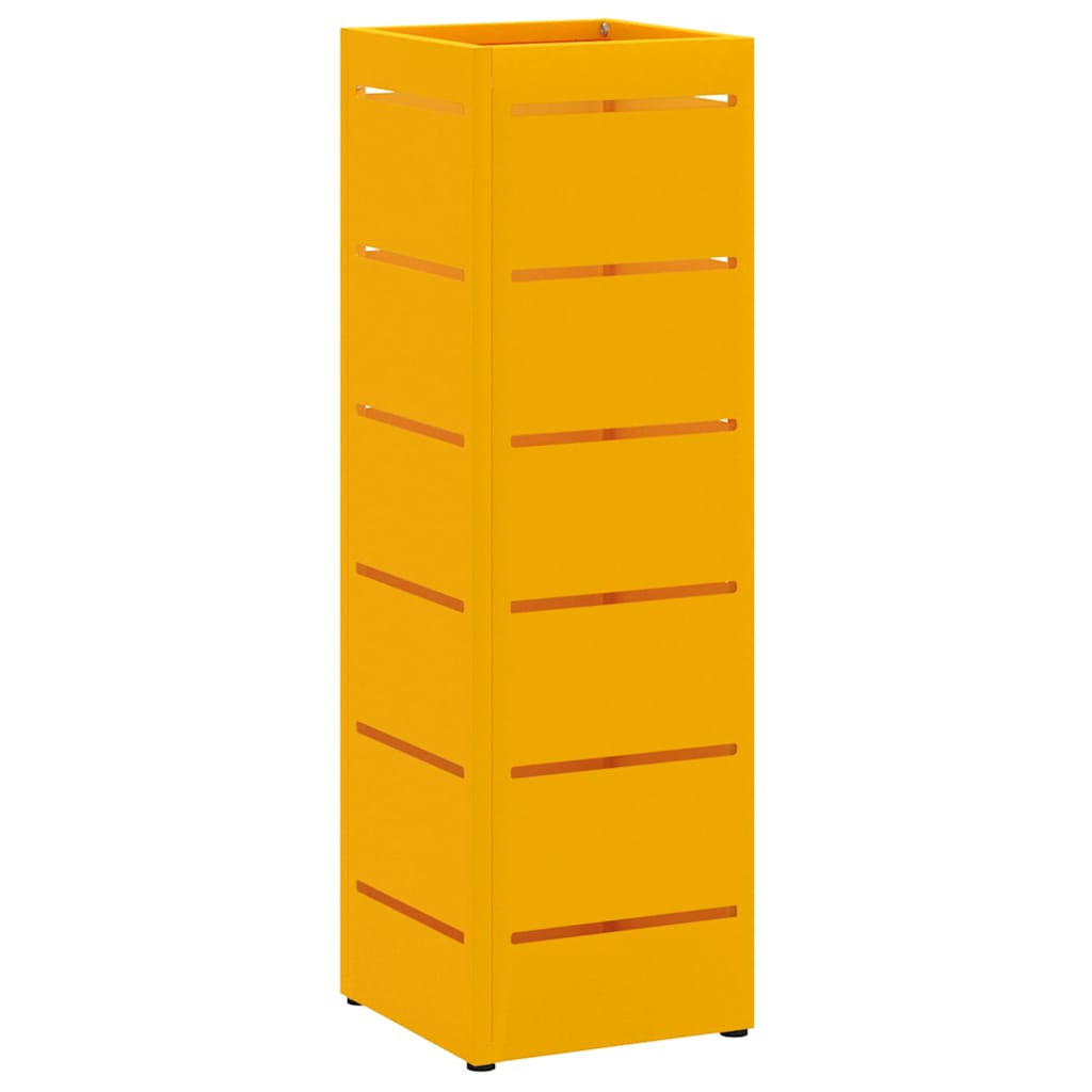 Paraplu Standaard Mosterdgeel 15,5 x 15,5 x 49 cm Metaal is nu te koop bij PeponiXL, paradijselijk wonen!