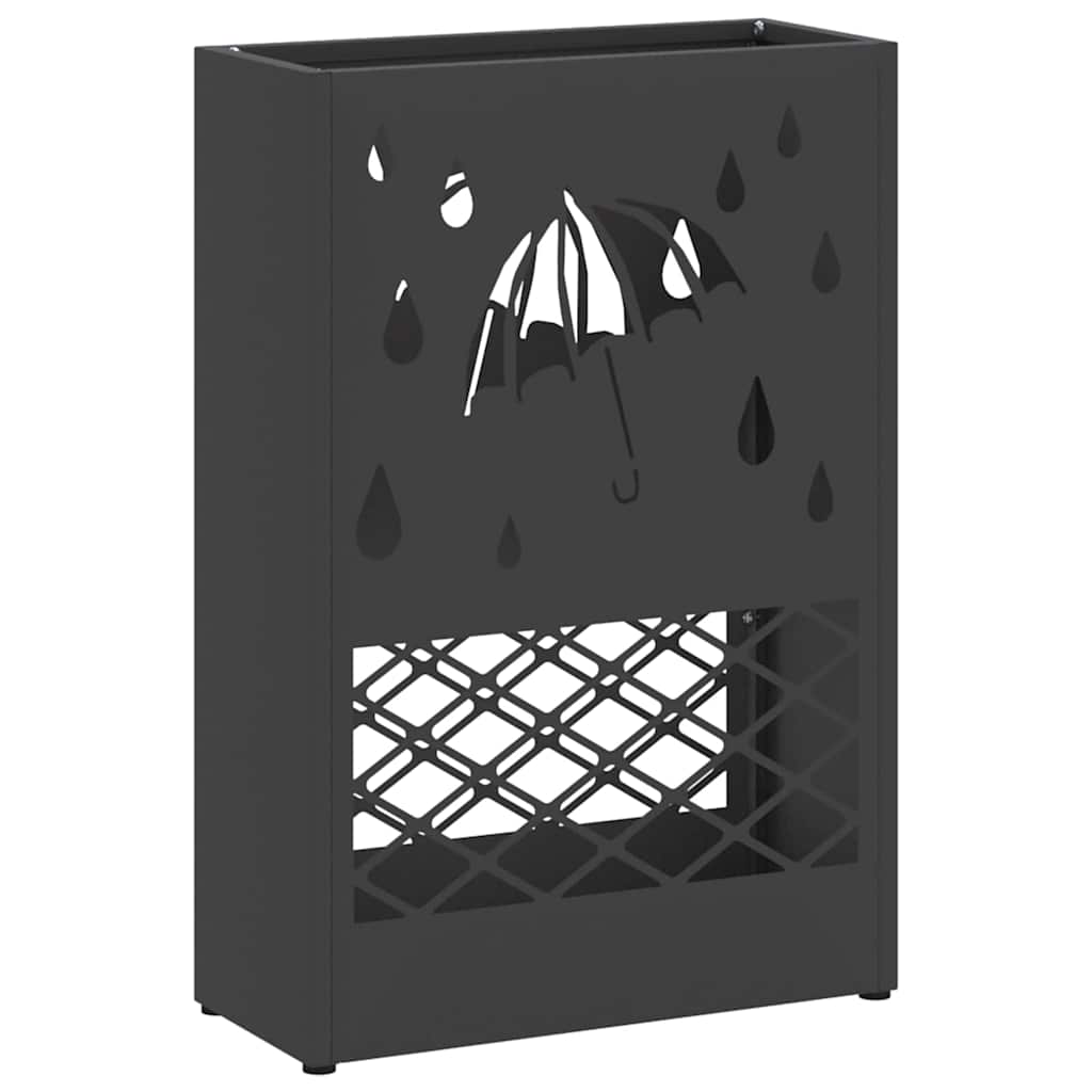 Paraplu Standaard Zwart 28 x 12 x 41 cm Staal is nu te koop bij PeponiXL, paradijselijk wonen!