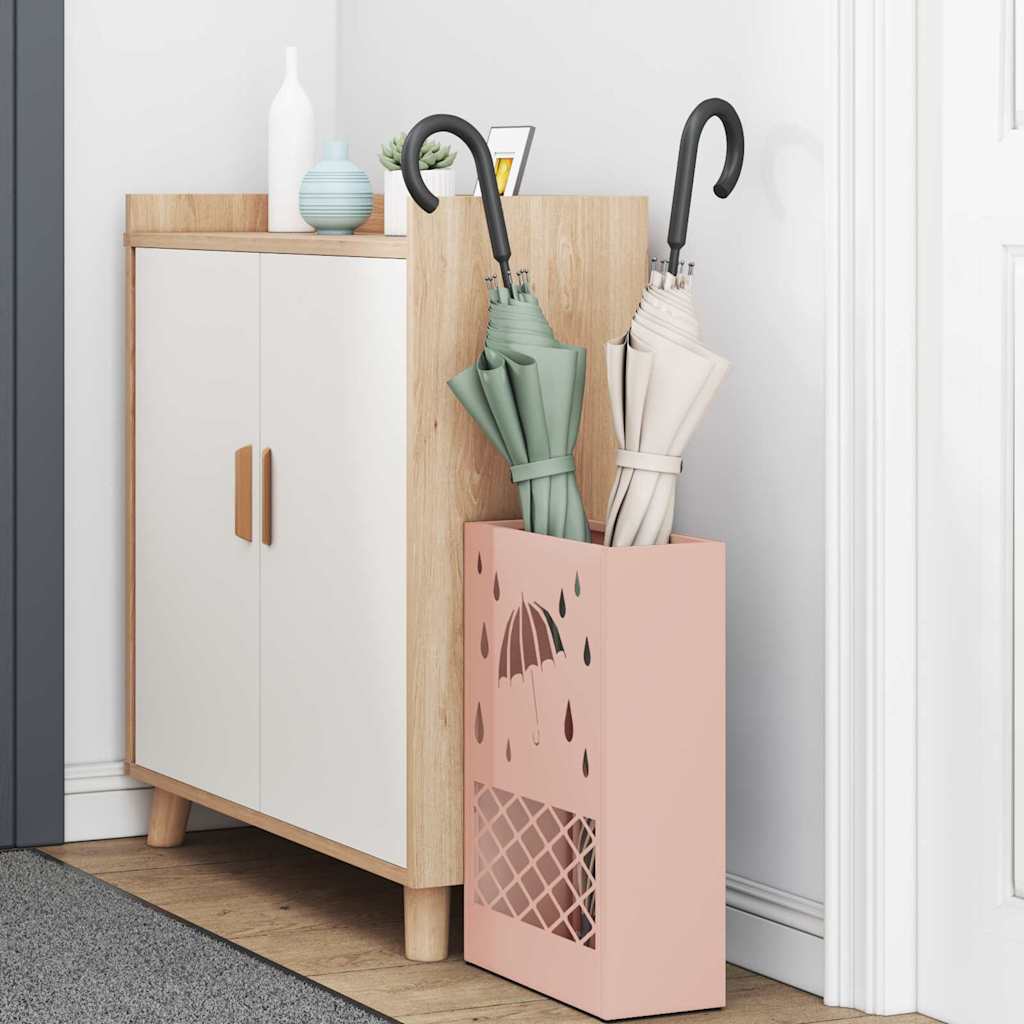 Paraplu Standaard Roze 28 x 12 x 41 cm Staal is nu te koop bij PeponiXL, paradijselijk wonen!