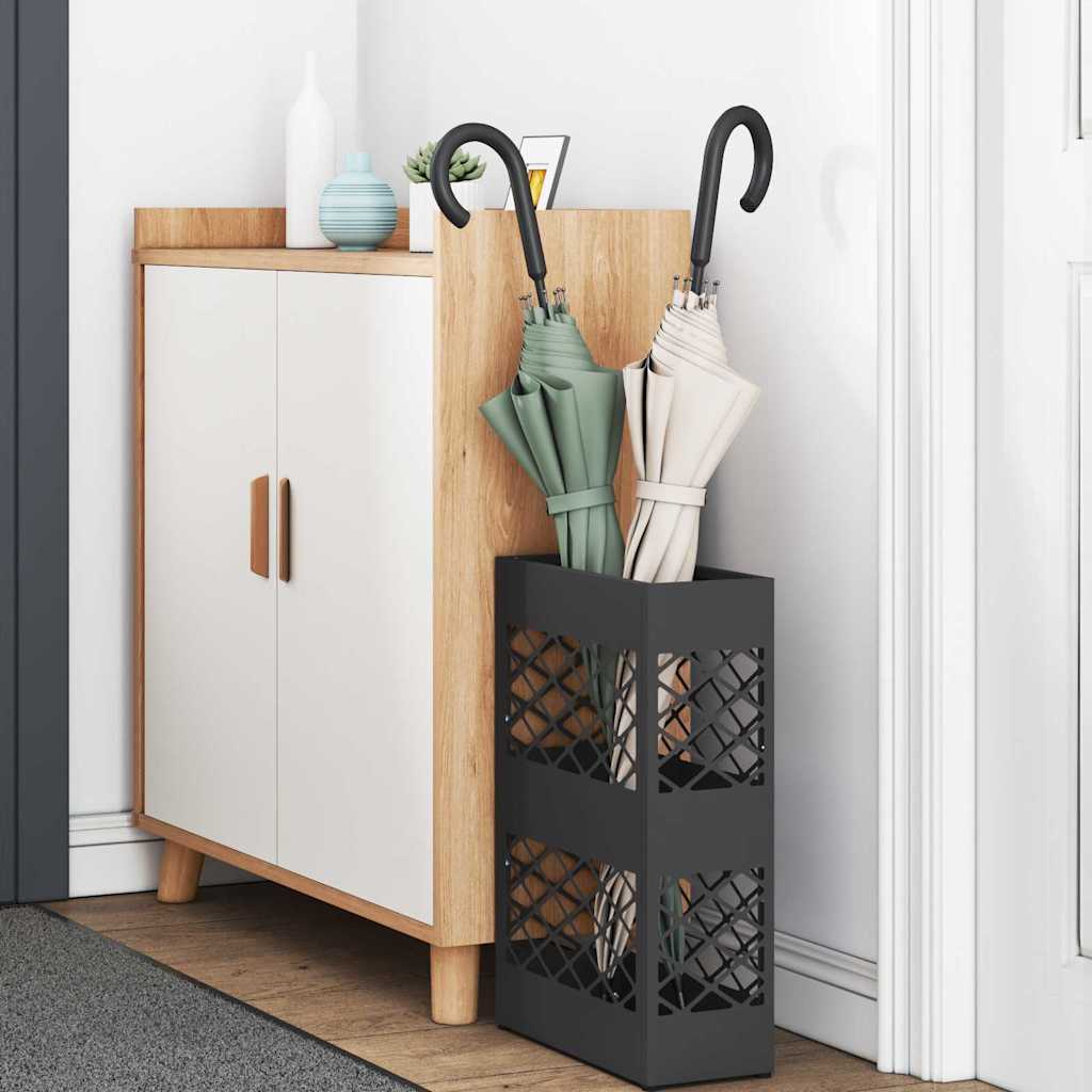 Paraplu Standaard Zwart 28 x 12 x 41 cm Staal is nu te koop bij PeponiXL, paradijselijk wonen!