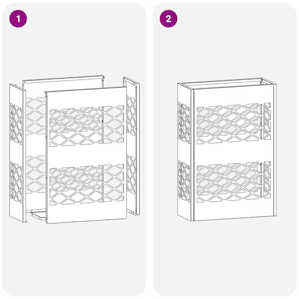 Paraplu Standaard Wit 28 x 12 x 41 cm Staal is nu te koop bij PeponiXL, paradijselijk wonen!