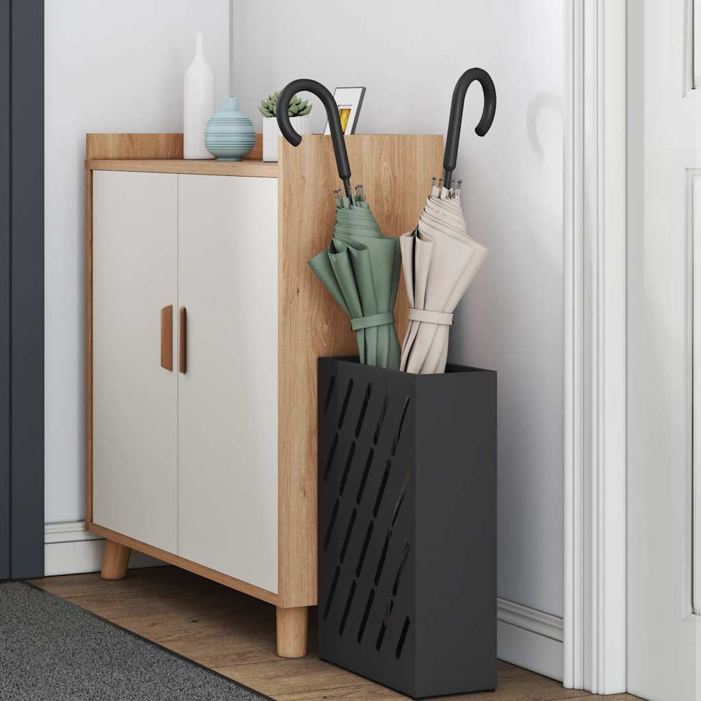 Paraplu Standaard Zwart 28 x 12 x 41 cm Staal is nu te koop bij PeponiXL, paradijselijk wonen!