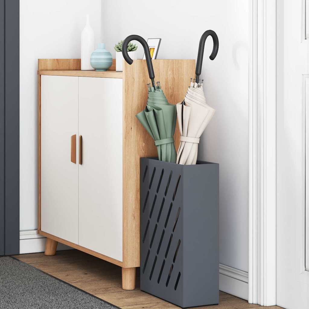 Paraplu Standaard Antraciet 28 x 12 x 41 cm Staal is nu te koop bij PeponiXL, paradijselijk wonen!