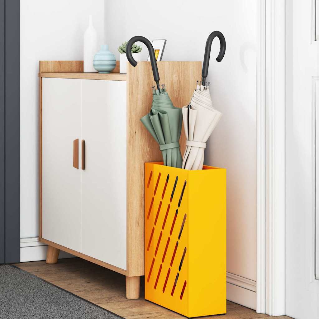 Paraplu Standaard Mosterdgeel 28 x 12 x 41 cm Staal is nu te koop bij PeponiXL, paradijselijk wonen!