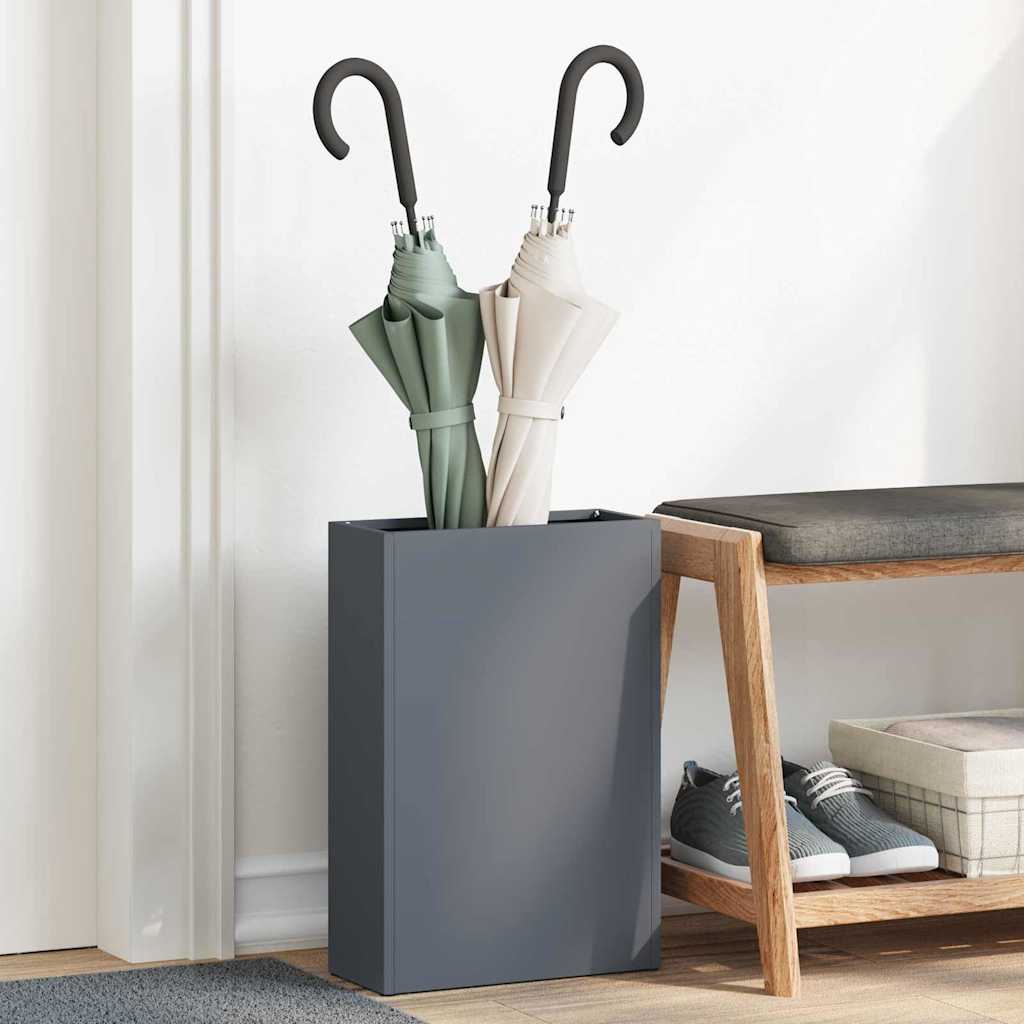 Paraplu Standaard Antraciet 28 x 12 x 41 cm Staal is nu te koop bij PeponiXL, paradijselijk wonen!