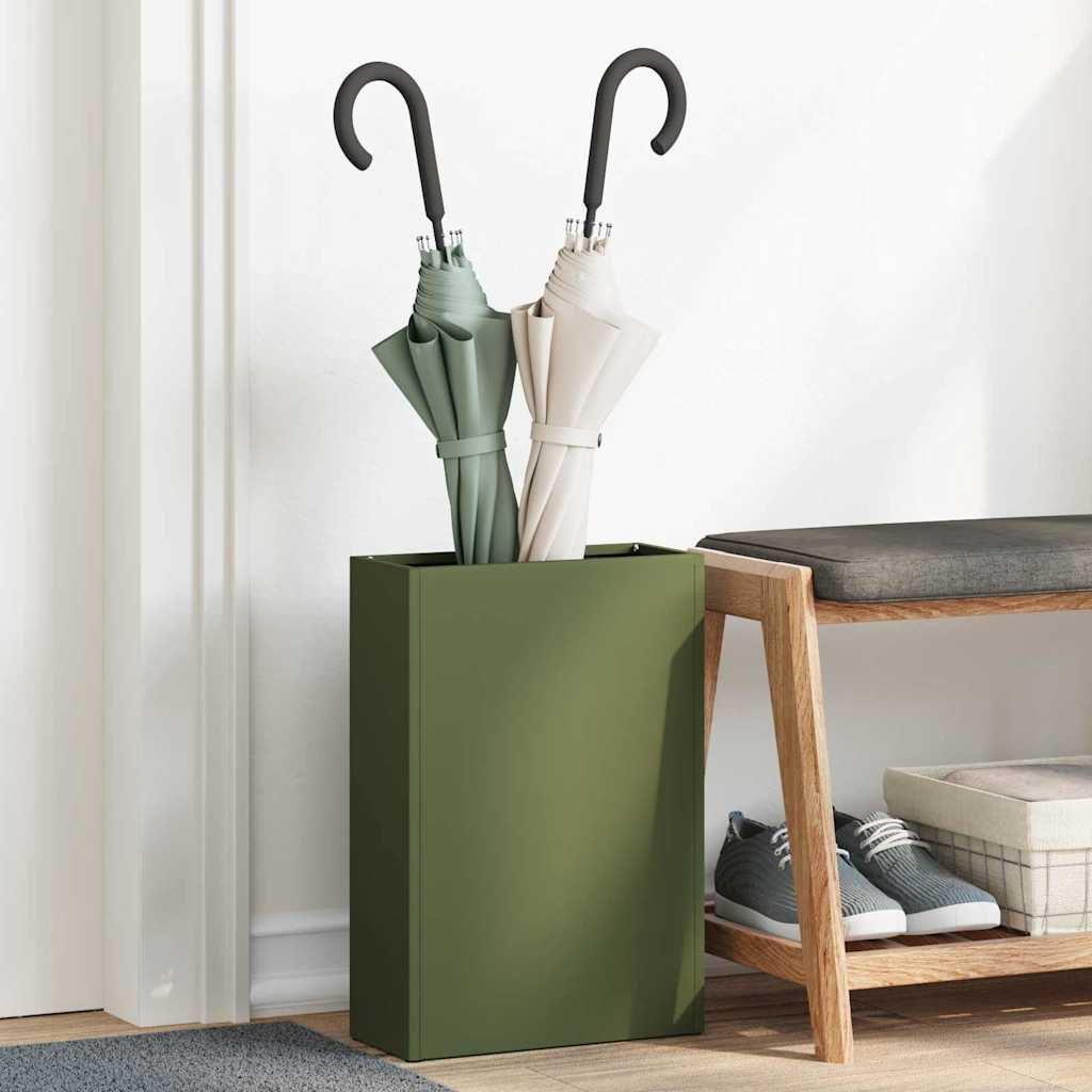 Paraplu Standaard Olijfgroen 28 x 12 x 41 cm Staal is nu te koop bij PeponiXL, paradijselijk wonen!