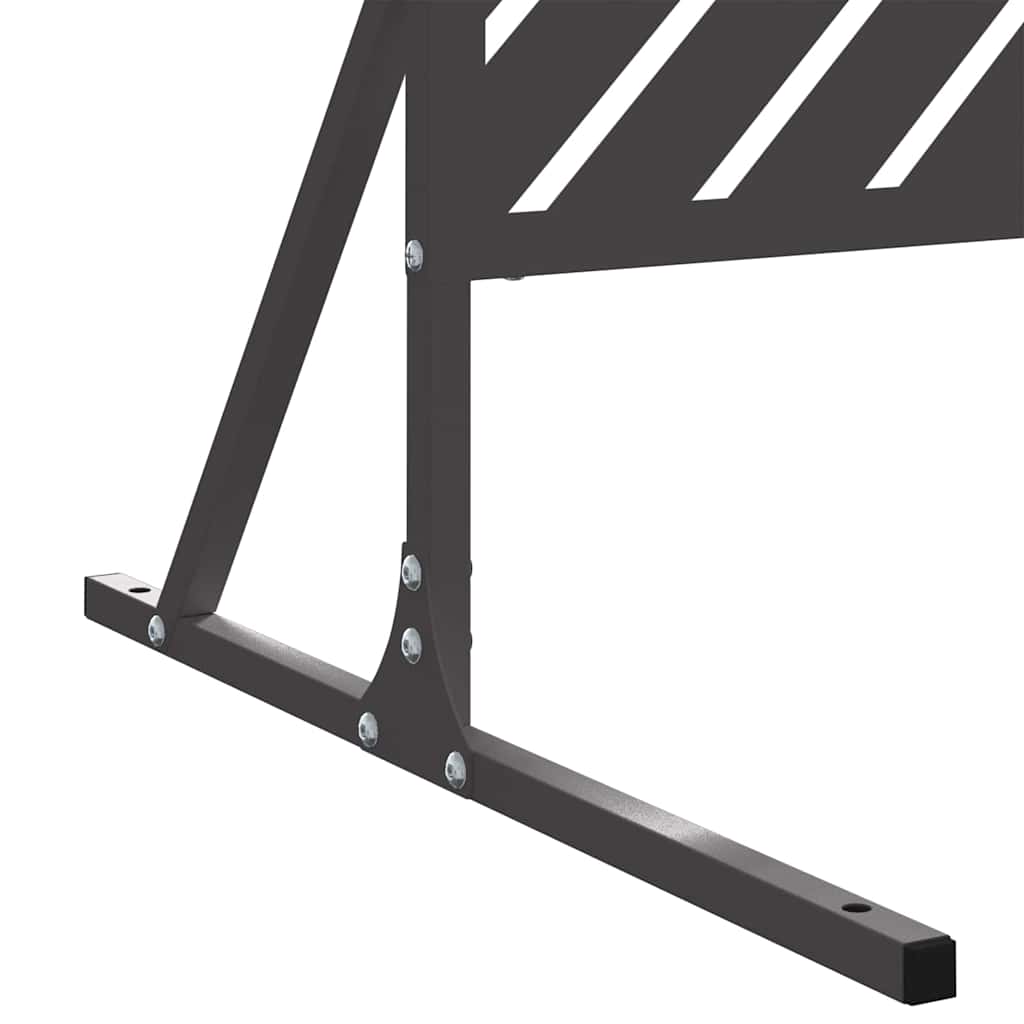 Privacyscherm Zwart 100 x 50 x 180 cm Staal is nu te koop bij PeponiXL, paradijselijk wonen!