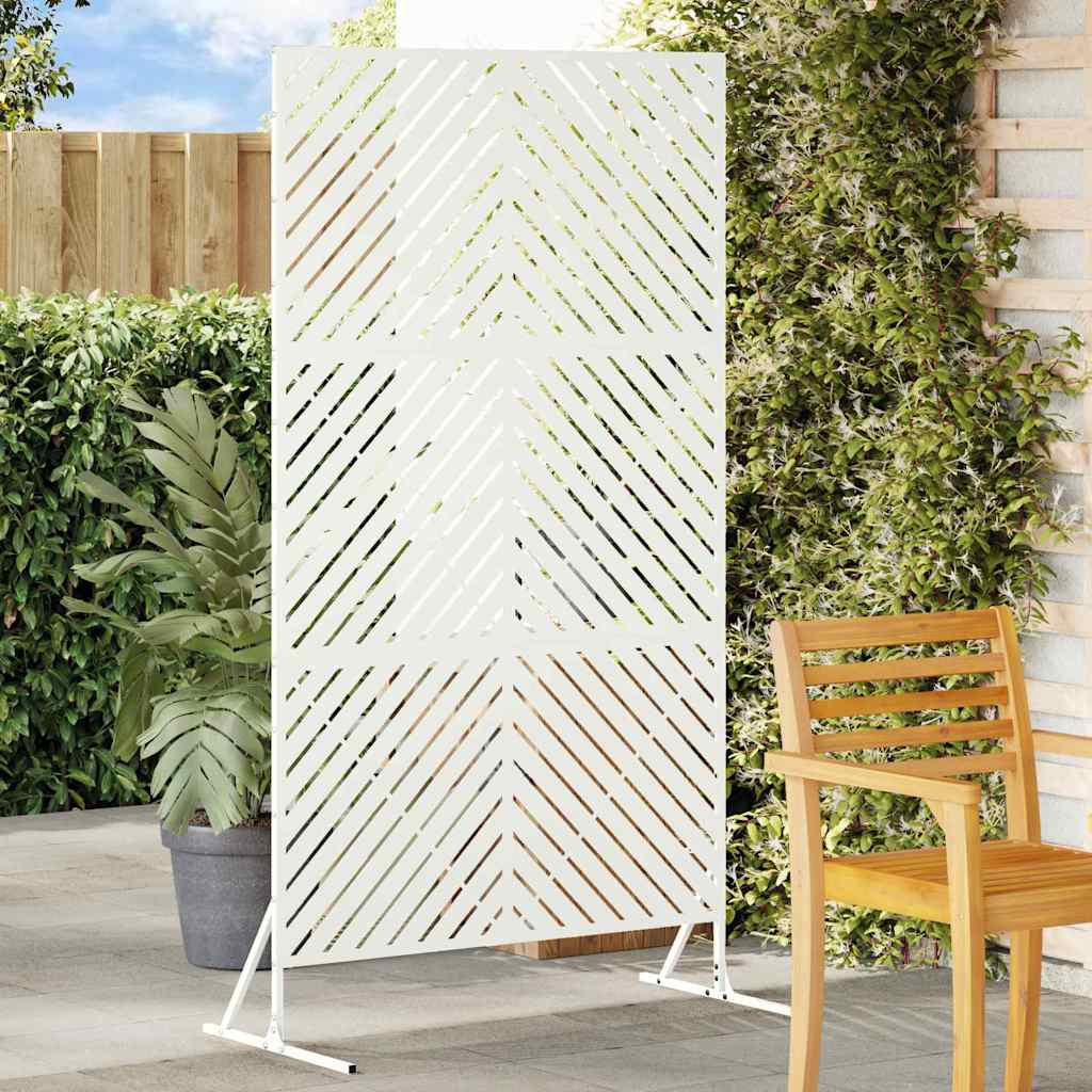 Privacyscherm Wit 100 x 50 x 180 cm Staal is nu te koop bij PeponiXL, paradijselijk wonen!
