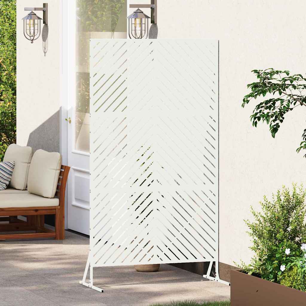 Privacyscherm Wit 100 x 50 x 180 cm Staal is nu te koop bij PeponiXL, paradijselijk wonen!