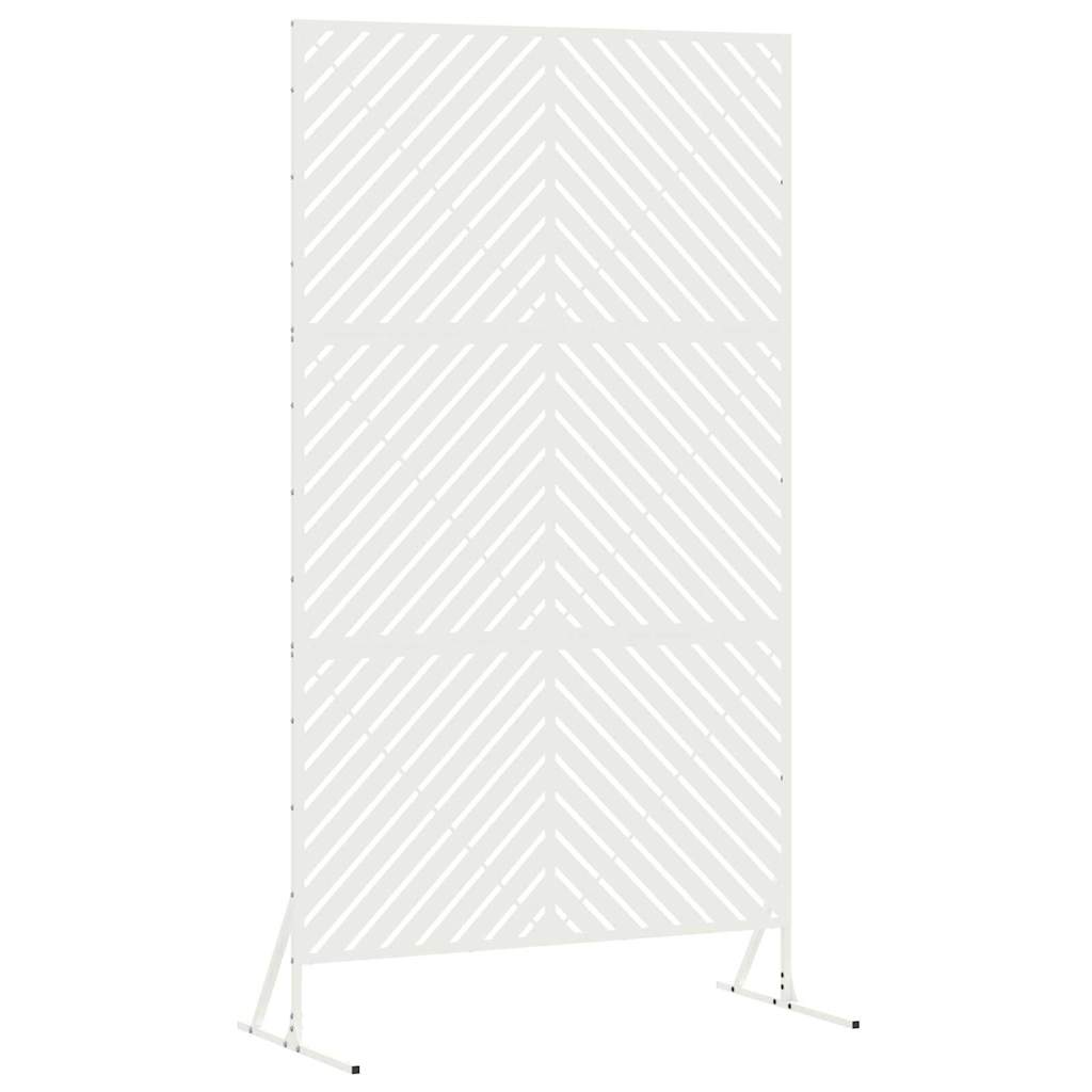 Privacyscherm Wit 100 x 50 x 180 cm Staal is nu te koop bij PeponiXL, paradijselijk wonen!