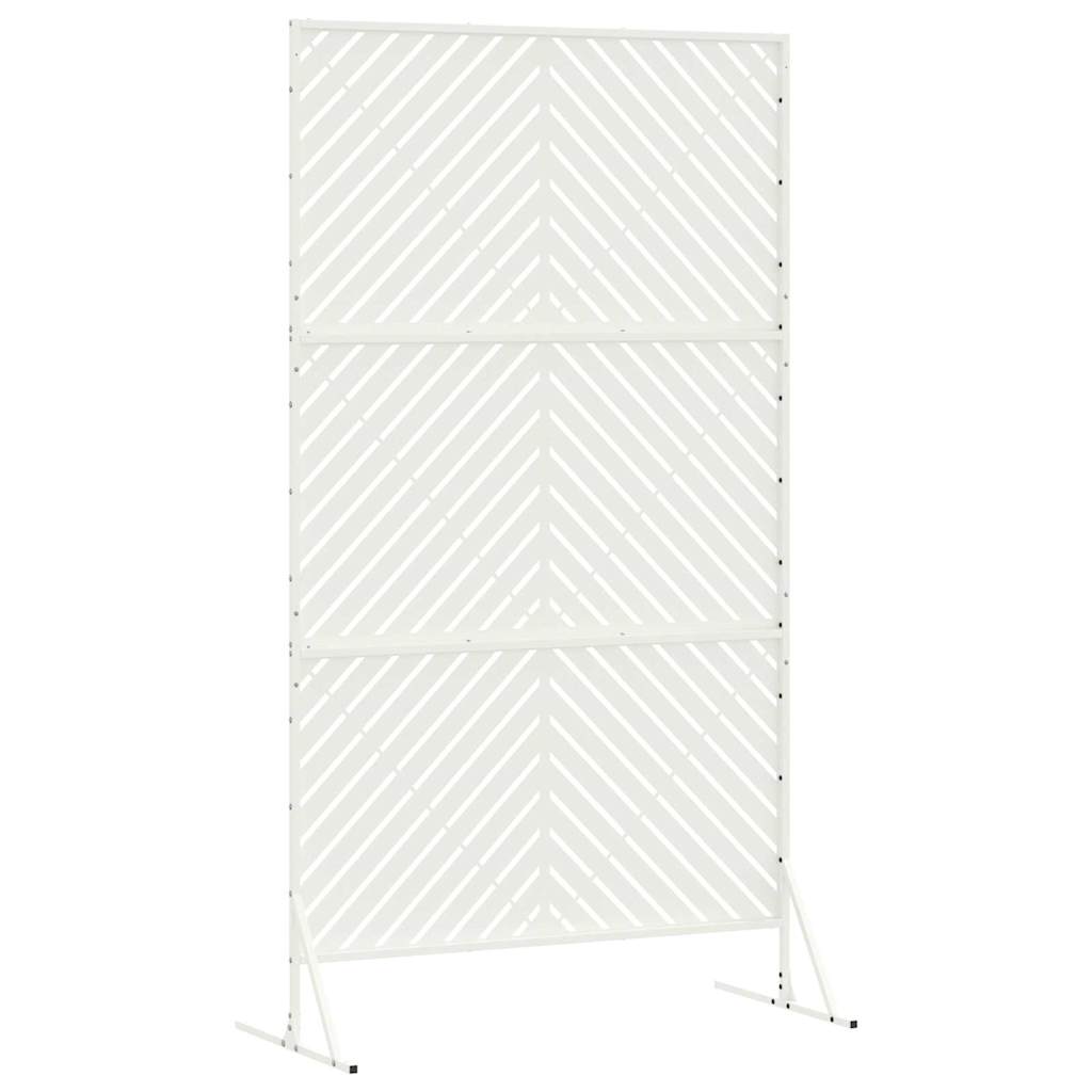 Privacyscherm Wit 100 x 50 x 180 cm Staal is nu te koop bij PeponiXL, paradijselijk wonen!