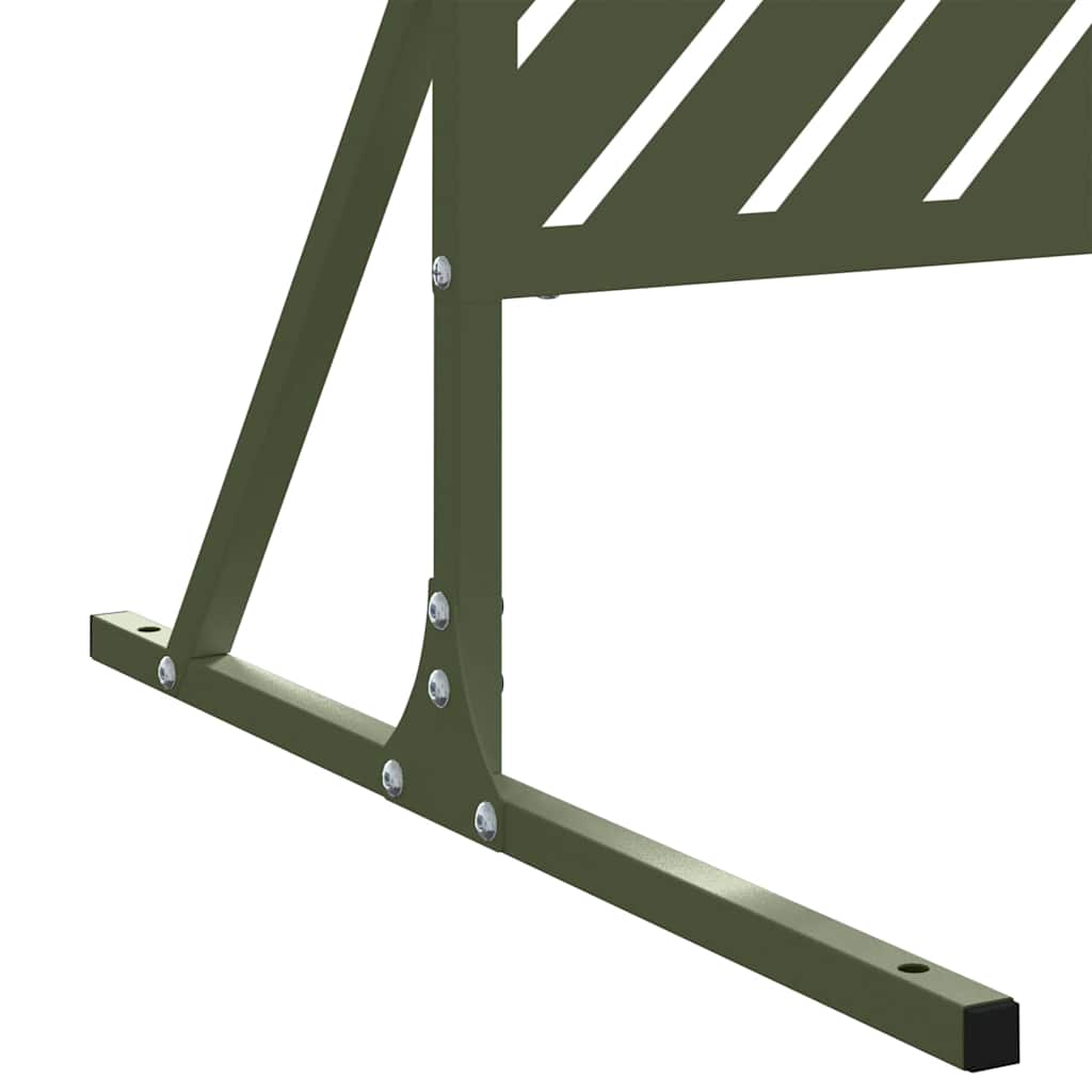 Privacyscherm Olijfgroen 100 x 50 x 180 cm Staal is nu te koop bij PeponiXL, paradijselijk wonen!