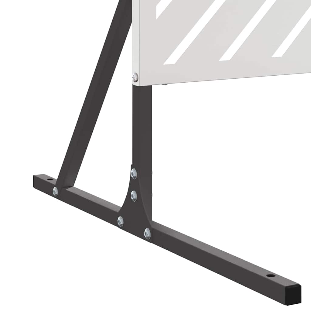 Privacyscherm Grijs 100 x 50 x 180 cm Staal is nu te koop bij PeponiXL, paradijselijk wonen!