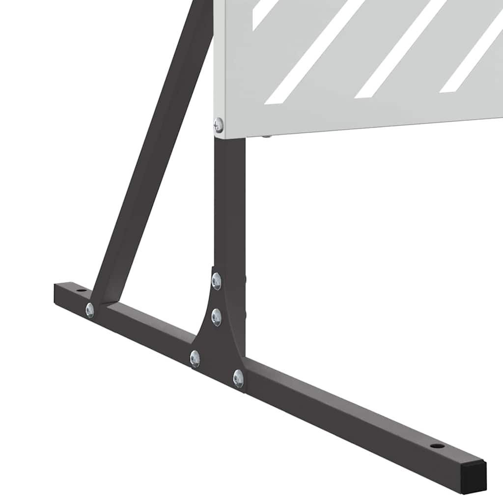 Privacyscherm Grijs 100 x 50 x 180 cm Staal is nu te koop bij PeponiXL, paradijselijk wonen!