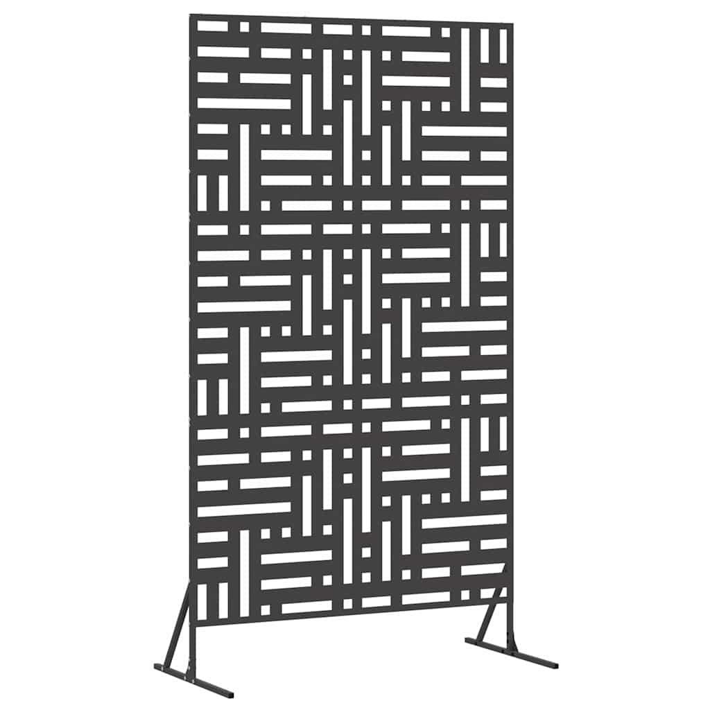 Privacyscherm Zwart 100 x 50 x 180 cm Staal is nu te koop bij PeponiXL, paradijselijk wonen!