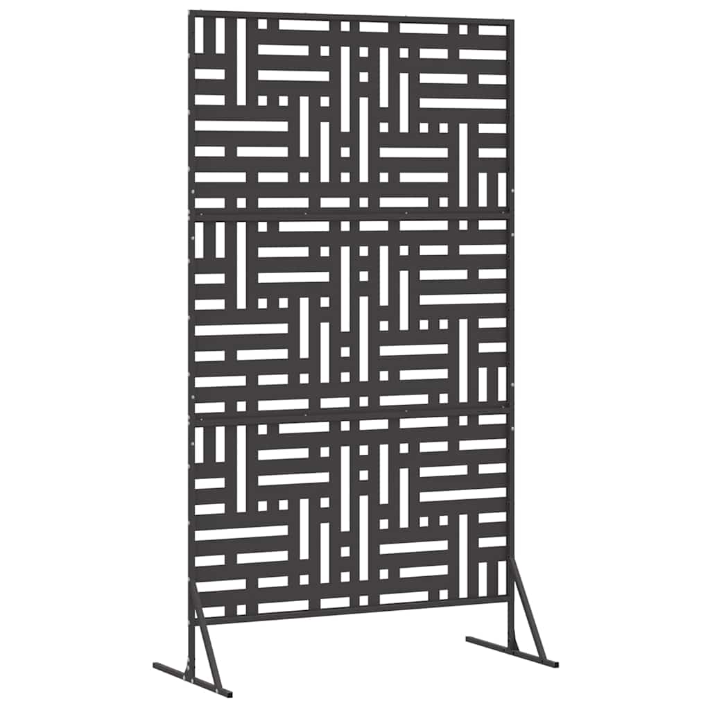 Privacyscherm Zwart 100 x 50 x 180 cm Staal is nu te koop bij PeponiXL, paradijselijk wonen!