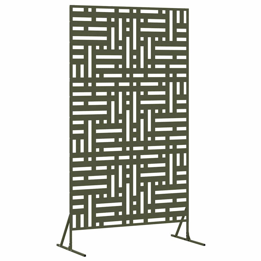 Privacyscherm Olijfgroen 100 x 50 x 180 cm Staal is nu te koop bij PeponiXL, paradijselijk wonen!