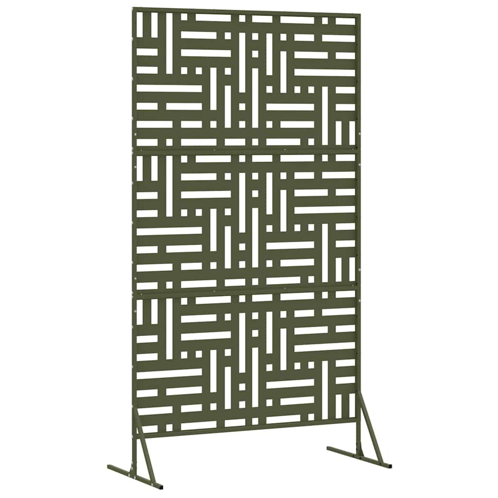 Privacyscherm Olijfgroen 100 x 50 x 180 cm Staal is nu te koop bij PeponiXL, paradijselijk wonen!