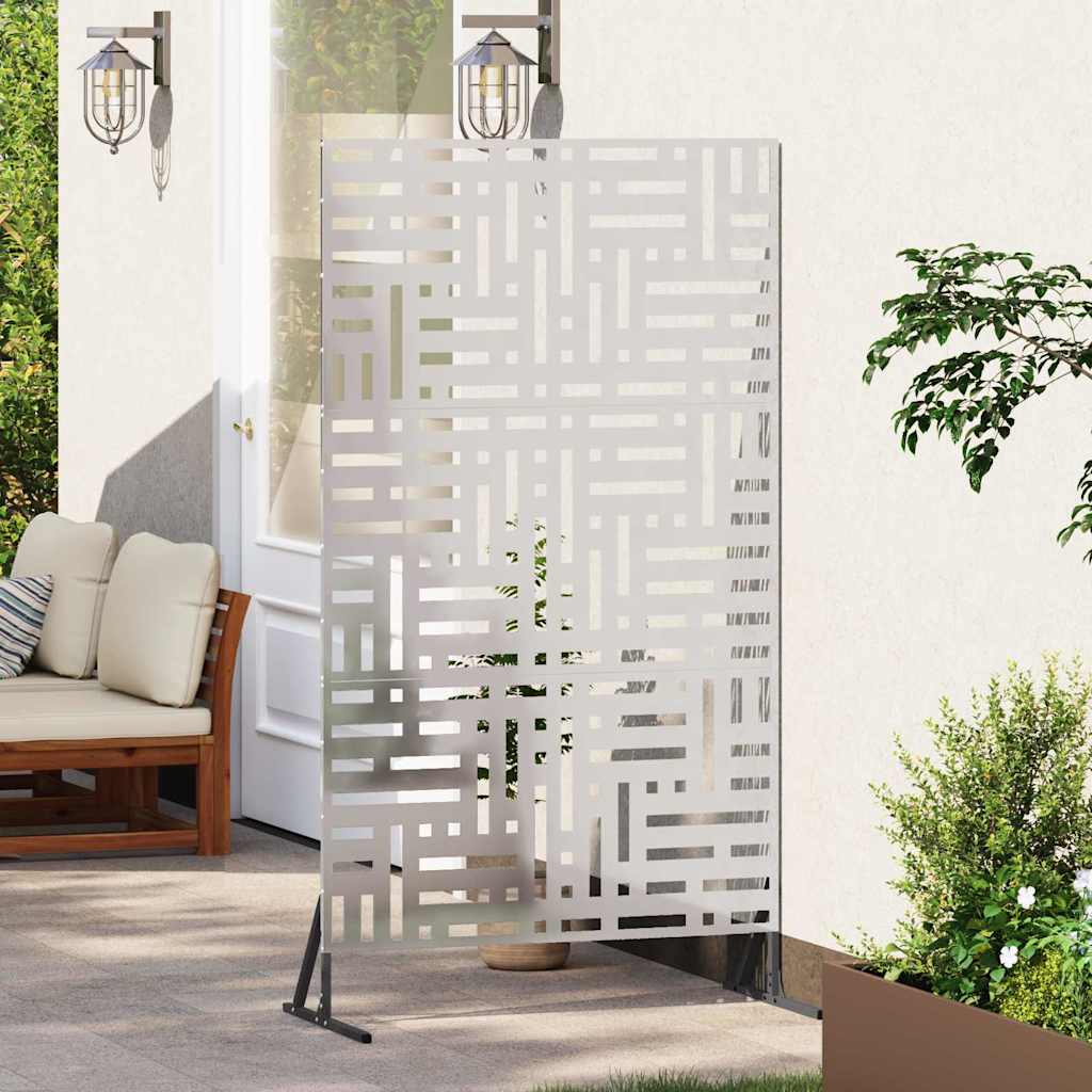 Privacyscherm Grijs 100 x 50 x 180 cm Staal is nu te koop bij PeponiXL, paradijselijk wonen!