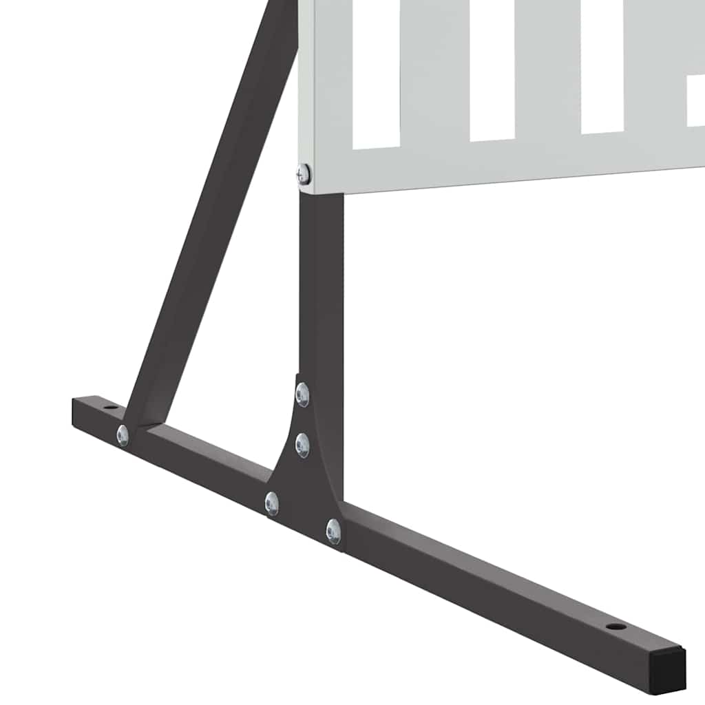 Privacyscherm Grijs 100 x 50 x 180 cm Staal is nu te koop bij PeponiXL, paradijselijk wonen!