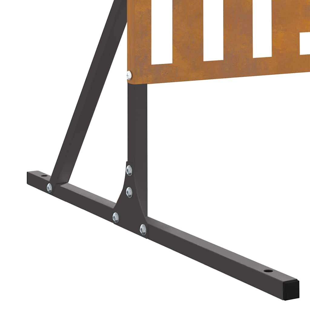 Privacyscherm Grijs 100 x 50 x 180 cm Staal is nu te koop bij PeponiXL, paradijselijk wonen!