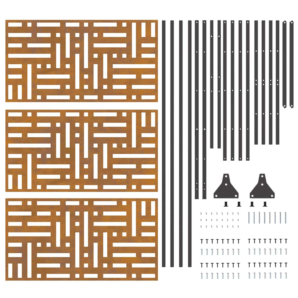 Privacyscherm Grijs 100 x 50 x 180 cm Staal is nu te koop bij PeponiXL, paradijselijk wonen!