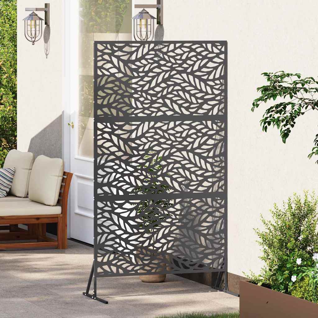Privacyscherm Zwart 100 x 50 x 180 cm Staal is nu te koop bij PeponiXL, paradijselijk wonen!