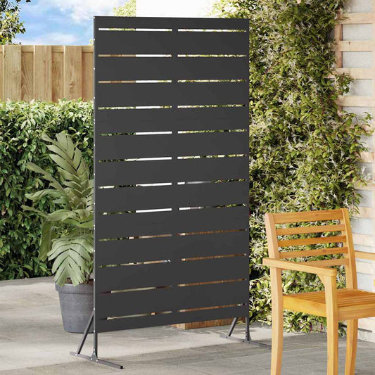 Privacyscherm 100 x 50 x 180 cm Staal Zwart is nu te koop bij PeponiXL, paradijselijk wonen!