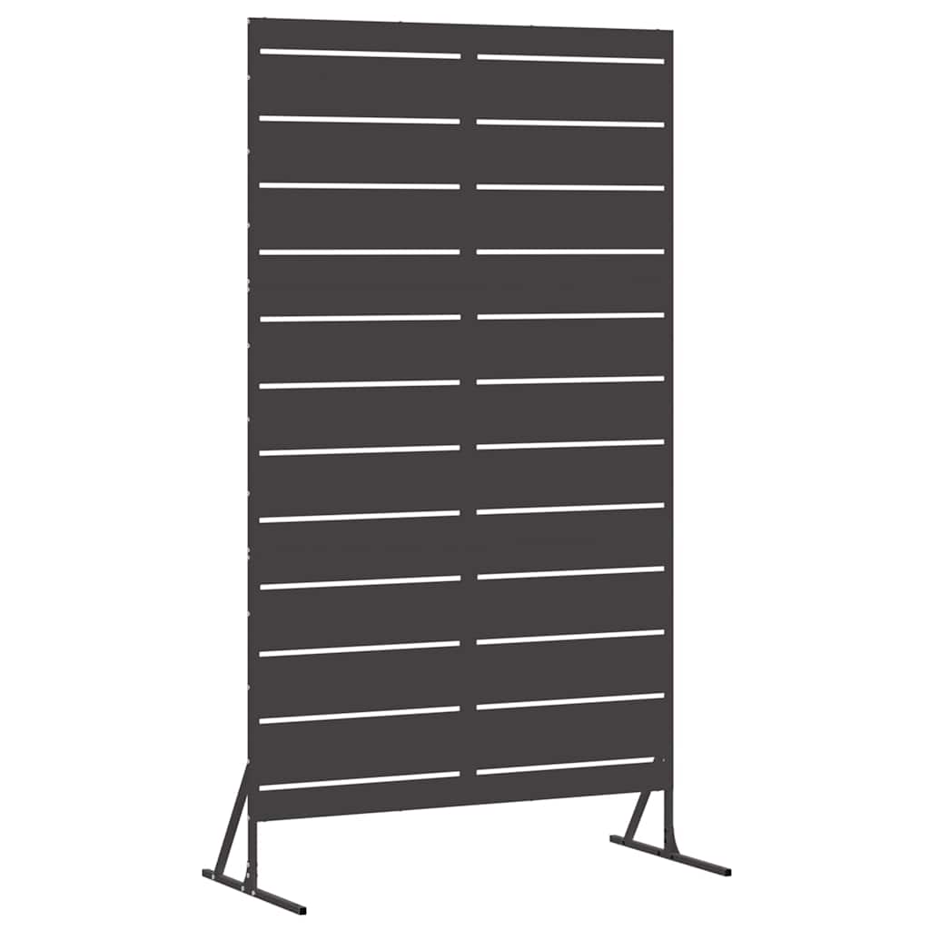 Privacyscherm 100 x 50 x 180 cm Staal Zwart is nu te koop bij PeponiXL, paradijselijk wonen!