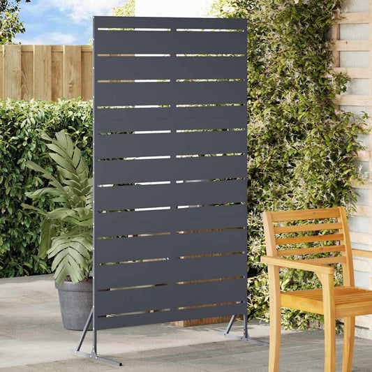 Privacyscherm 100 x 50 x 180 cm Staal Antraciet is nu te koop bij PeponiXL, paradijselijk wonen!