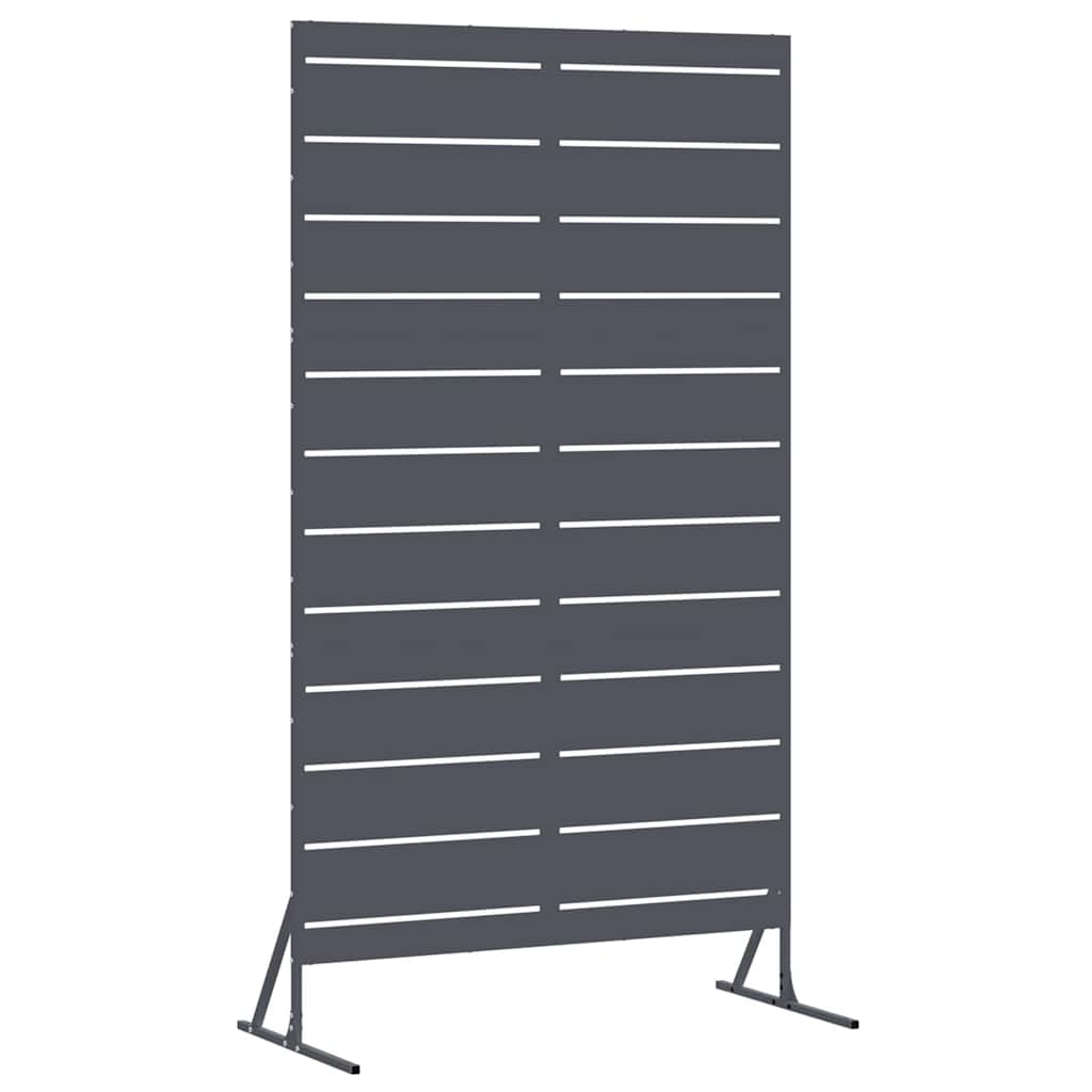 Privacyscherm 100 x 50 x 180 cm Staal Antraciet is nu te koop bij PeponiXL, paradijselijk wonen!