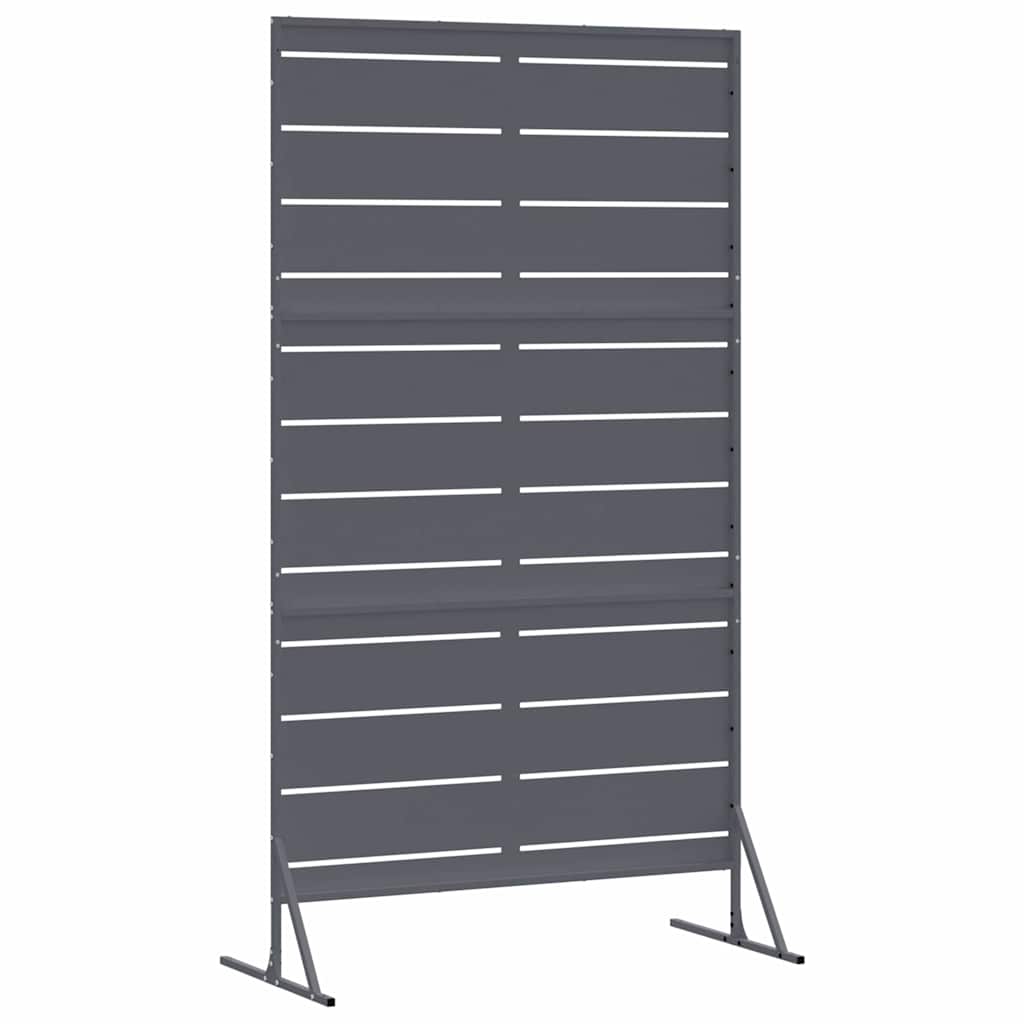 Privacyscherm 100 x 50 x 180 cm Staal Antraciet is nu te koop bij PeponiXL, paradijselijk wonen!
