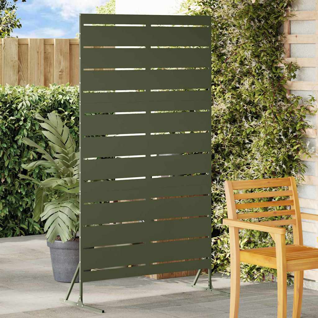 Privacyscherm Olijfgroen 100 x 50 x 180 cm Staal is nu te koop bij PeponiXL, paradijselijk wonen!