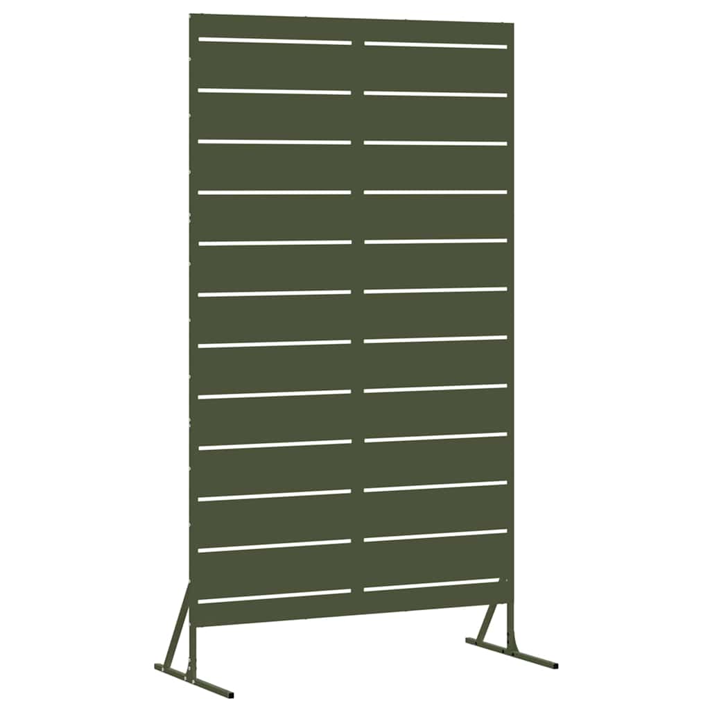 Privacyscherm Olijfgroen 100 x 50 x 180 cm Staal is nu te koop bij PeponiXL, paradijselijk wonen!