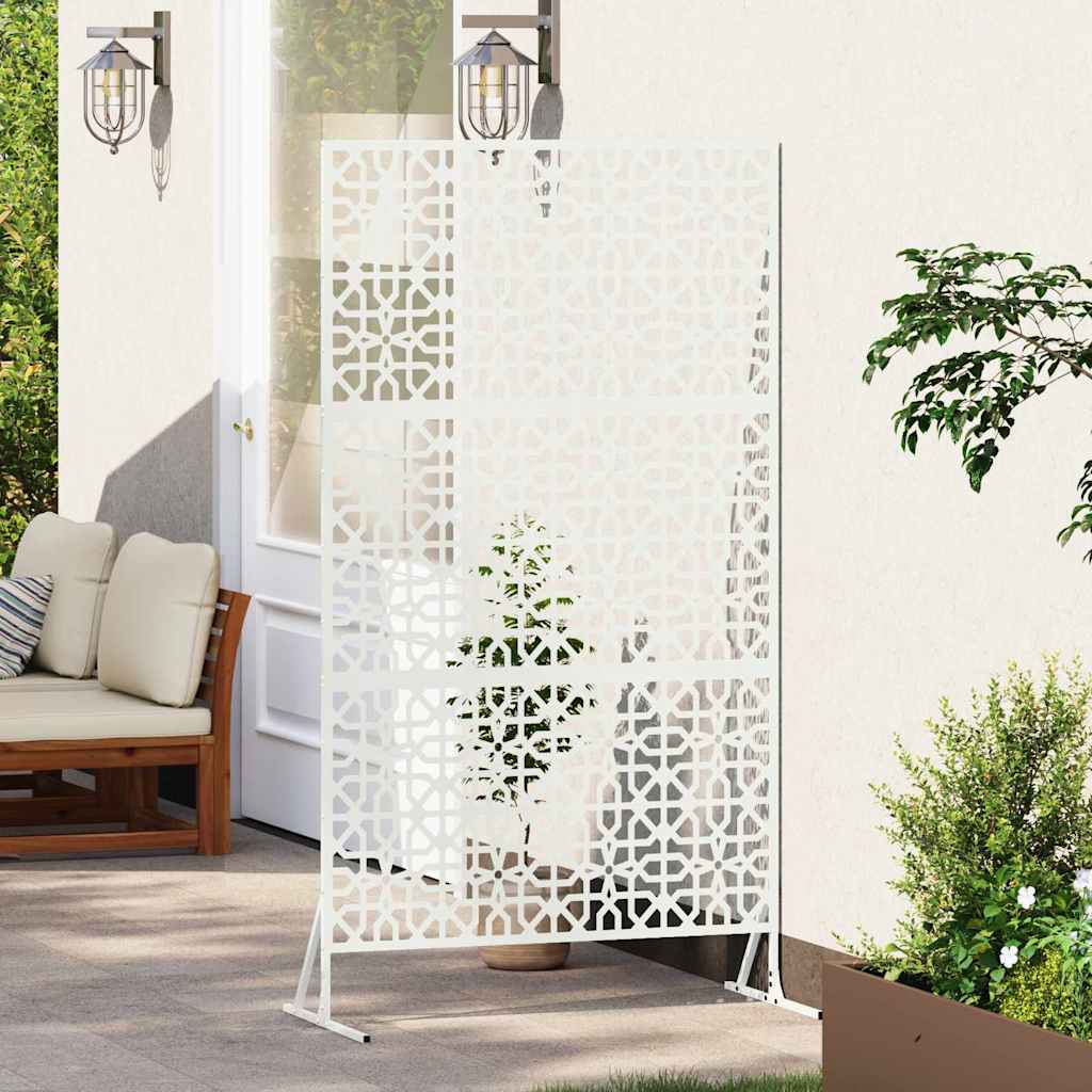 Privacyscherm Wit 100 x 50 x 180 cm Staal is nu te koop bij PeponiXL, paradijselijk wonen!