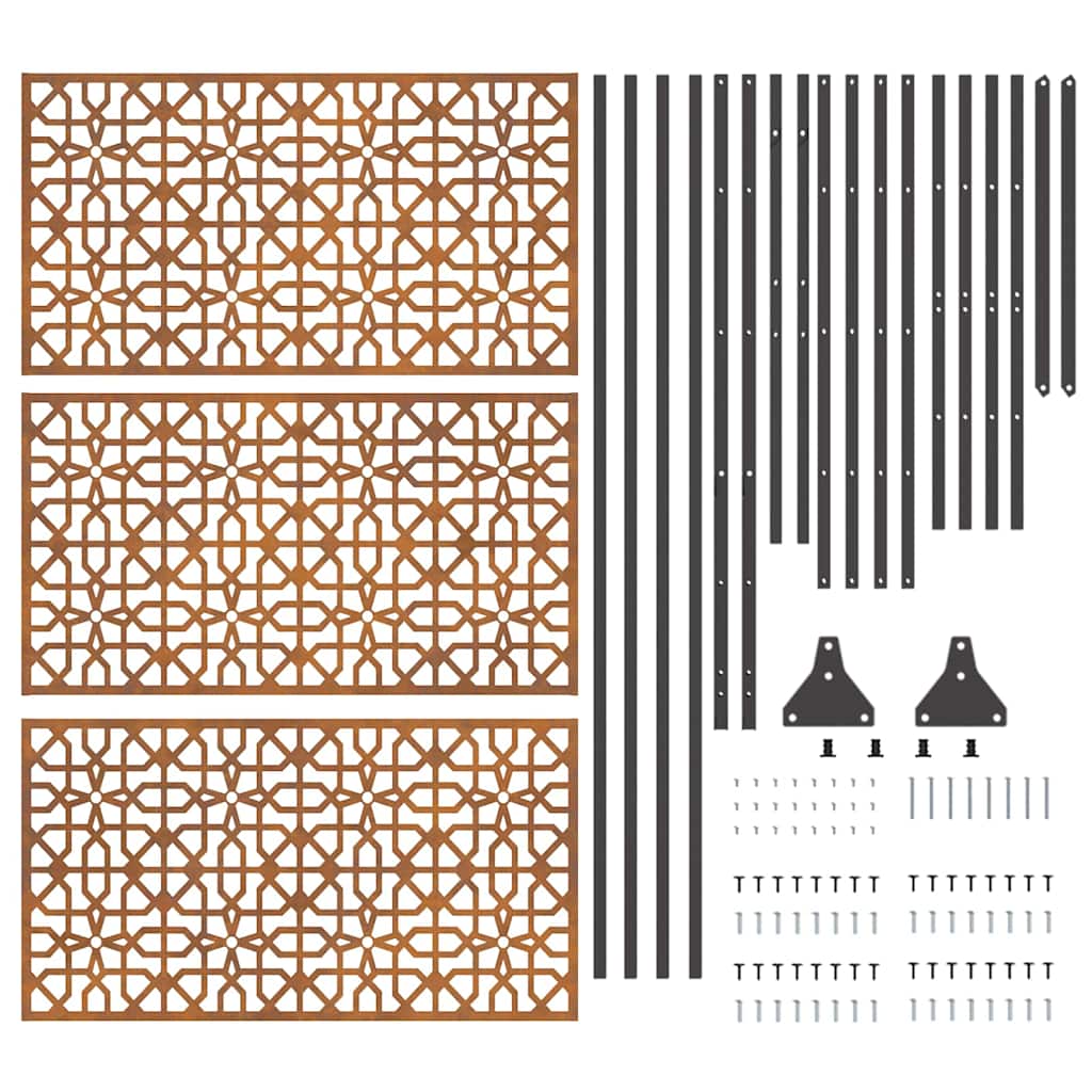 Privacyscherm Grijs 100 x 50 x 180 cm Staal is nu te koop bij PeponiXL, paradijselijk wonen!