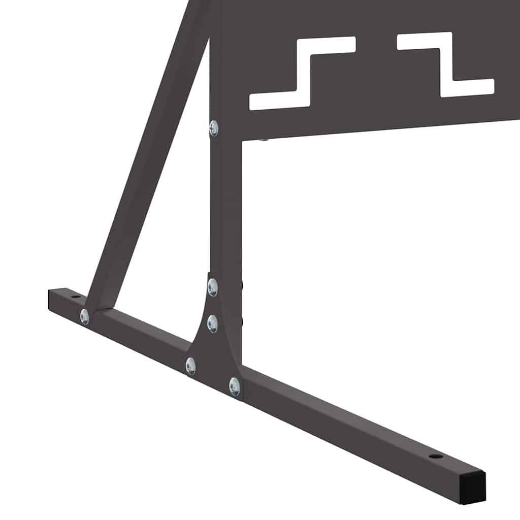 Privacyscherm Zwart 100 x 50 x 180 cm Staal is nu te koop bij PeponiXL, paradijselijk wonen!