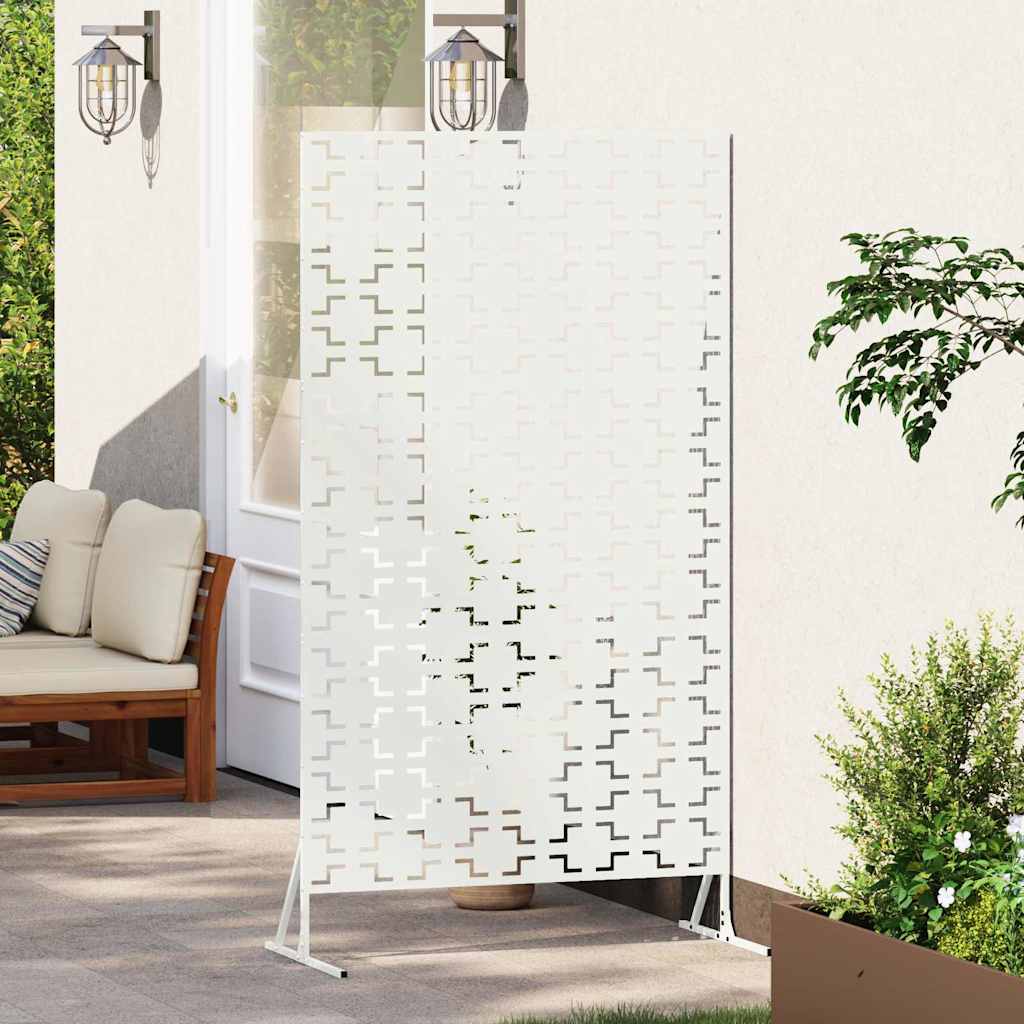 Privacyscherm Wit 100 x 50 x 180 cm Staal is nu te koop bij PeponiXL, paradijselijk wonen!