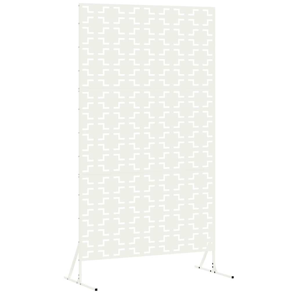 Privacyscherm Wit 100 x 50 x 180 cm Staal is nu te koop bij PeponiXL, paradijselijk wonen!
