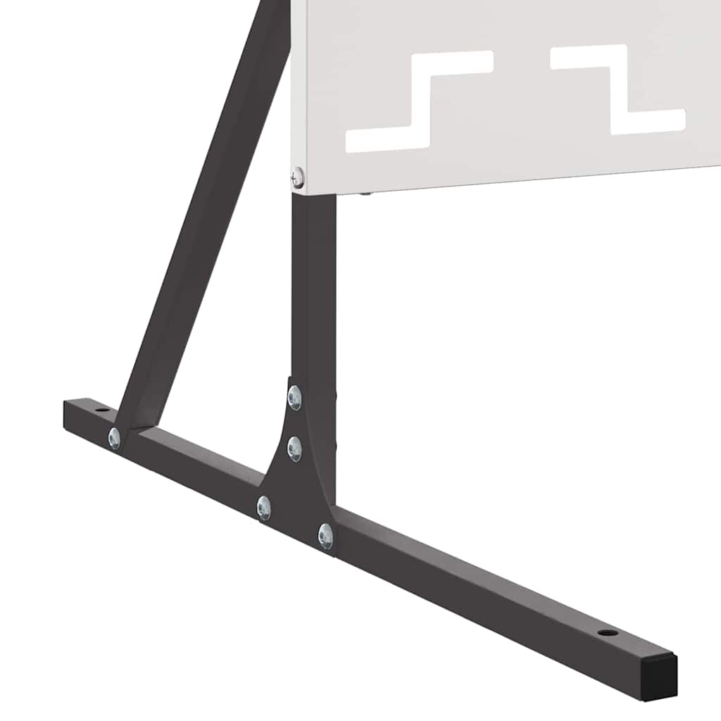 Privacyscherm Grijs 100 x 50 x 180 cm Staal is nu te koop bij PeponiXL, paradijselijk wonen!