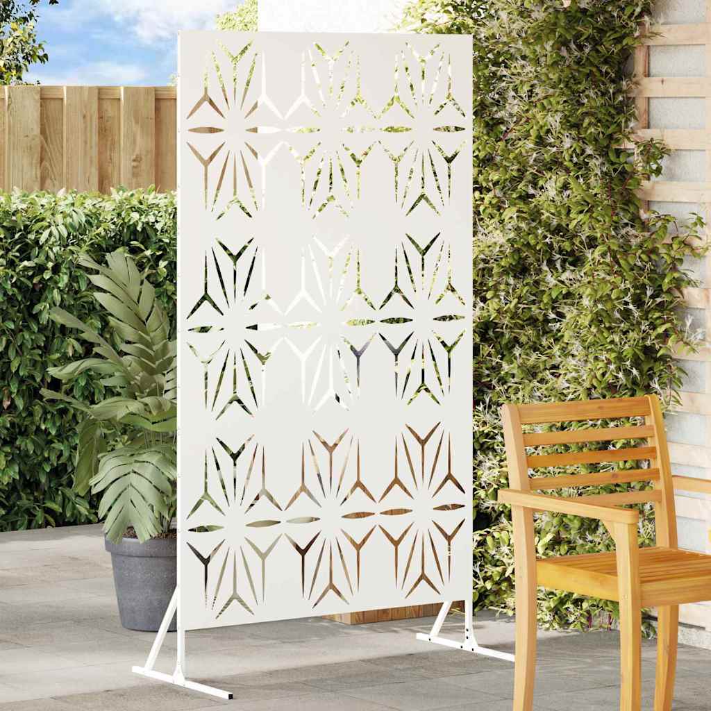 Privacyscherm Wit 100 x 50 x 180 cm Staal is nu te koop bij PeponiXL, paradijselijk wonen!