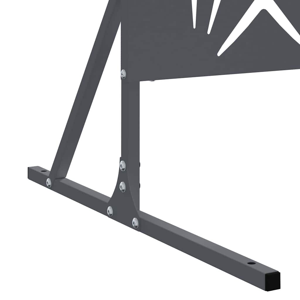 Privacyscherm Antraciet 100 x 50 x 180 cm Staal is nu te koop bij PeponiXL, paradijselijk wonen!