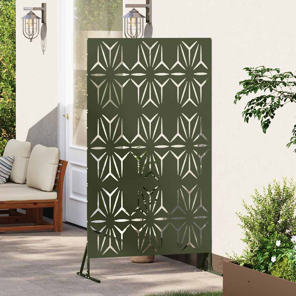 Privacyscherm Olijfgroen 100 x 50 x 180 cm Staal is nu te koop bij PeponiXL, paradijselijk wonen!