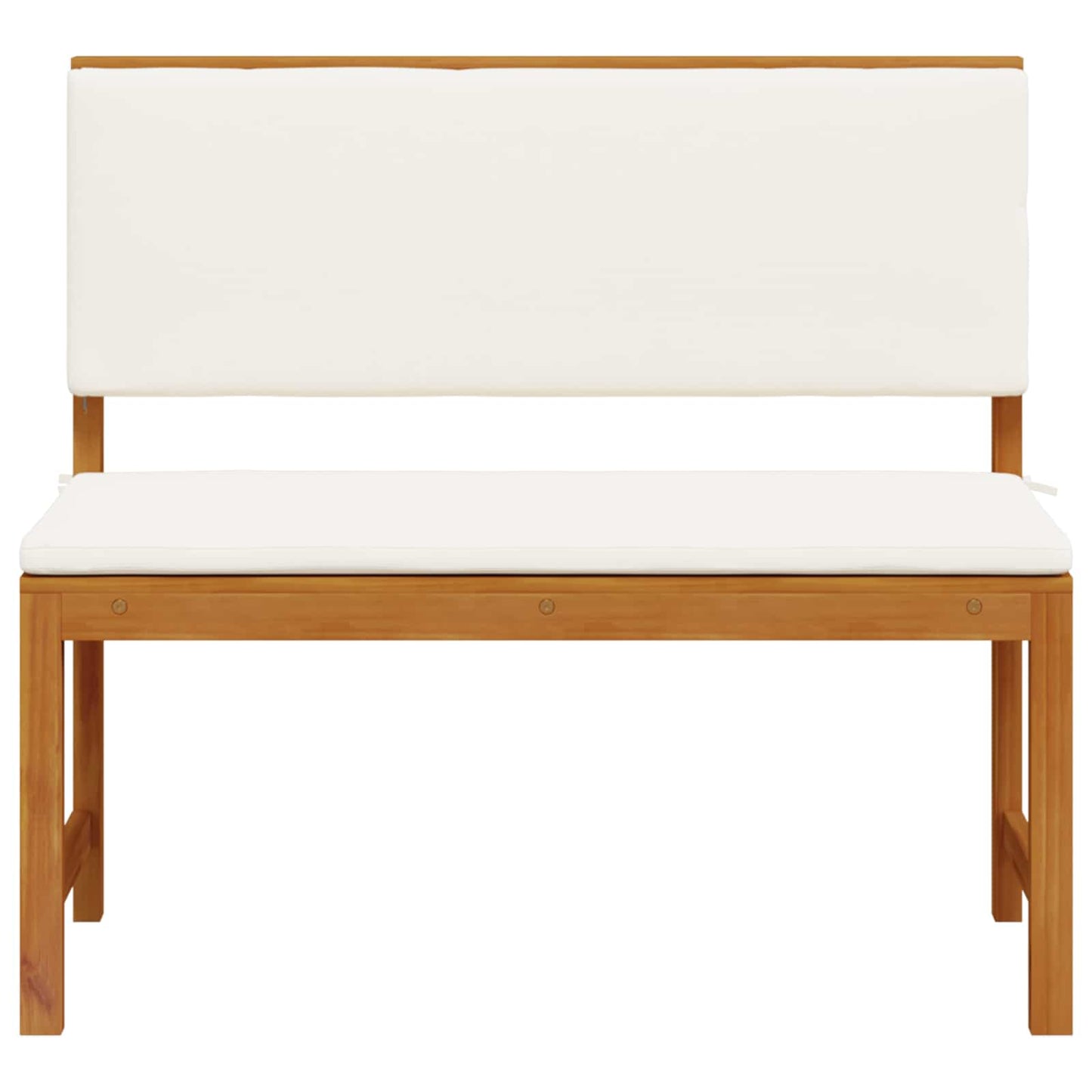 Tuinstoel met kussen Bruin 100 x 50 x 91cm Massief acaciahout is nu te koop bij PeponiXL, paradijselijk wonen!