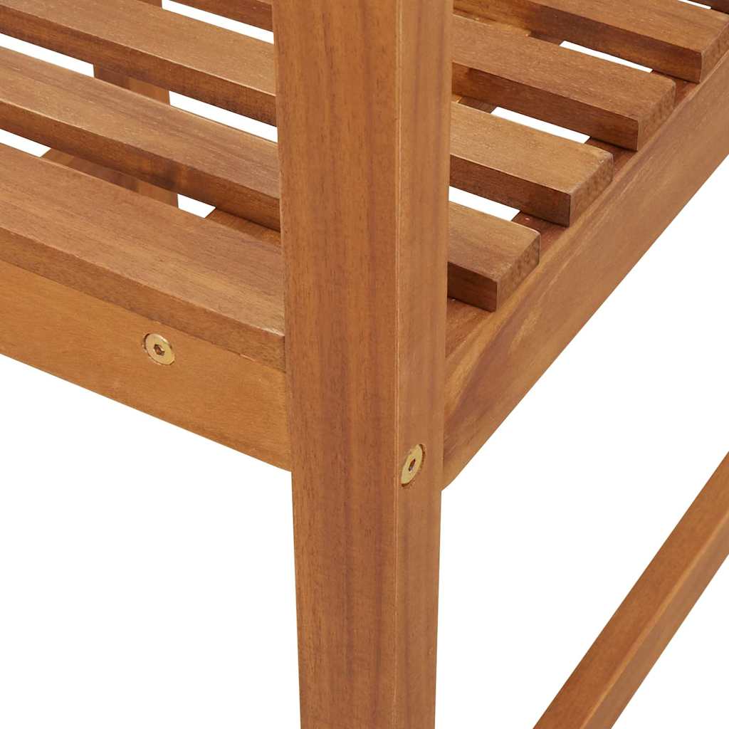 Tuinstoel 2 pcs Bruin 50 x 50 x 91cm Massief acaciahout is nu te koop bij PeponiXL, paradijselijk wonen!
