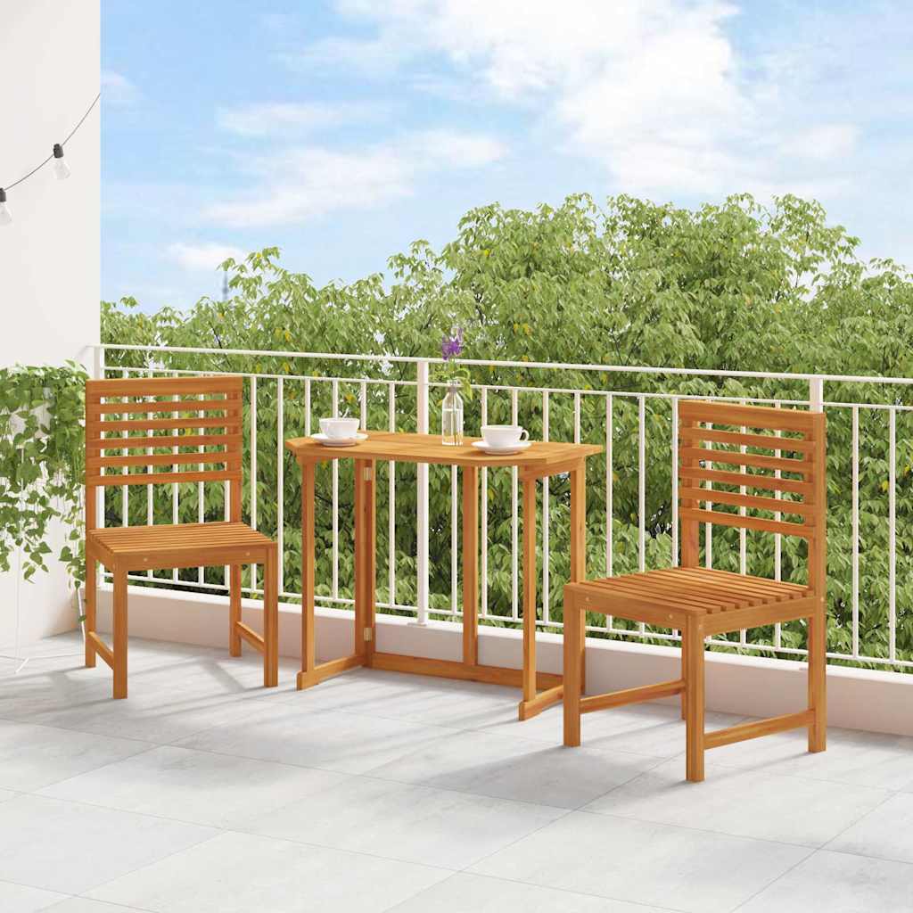 Tuinstoel 2 pcs Bruin 50 x 50 x 91cm Massief acaciahout is nu te koop bij PeponiXL, paradijselijk wonen!