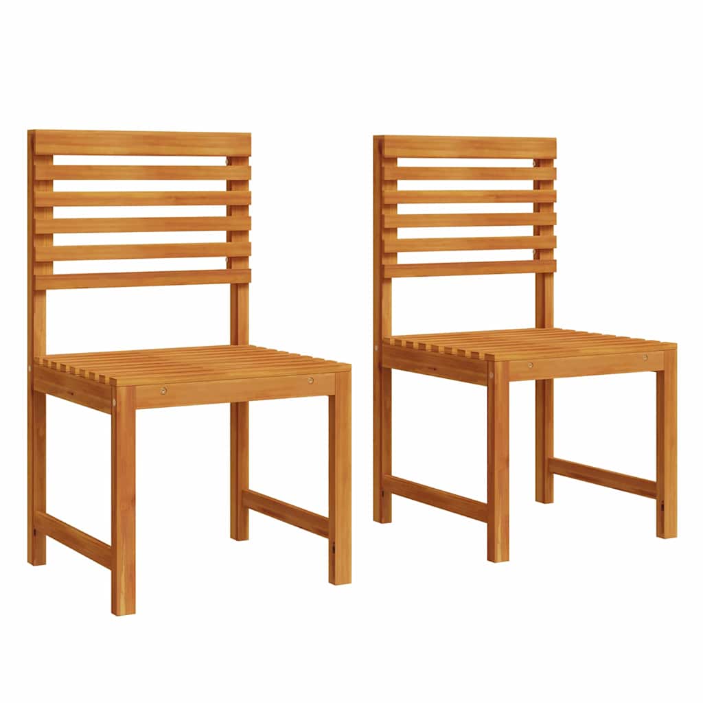 Tuinstoel 2 pcs Bruin 50 x 50 x 91cm Massief acaciahout is nu te koop bij PeponiXL, paradijselijk wonen!
