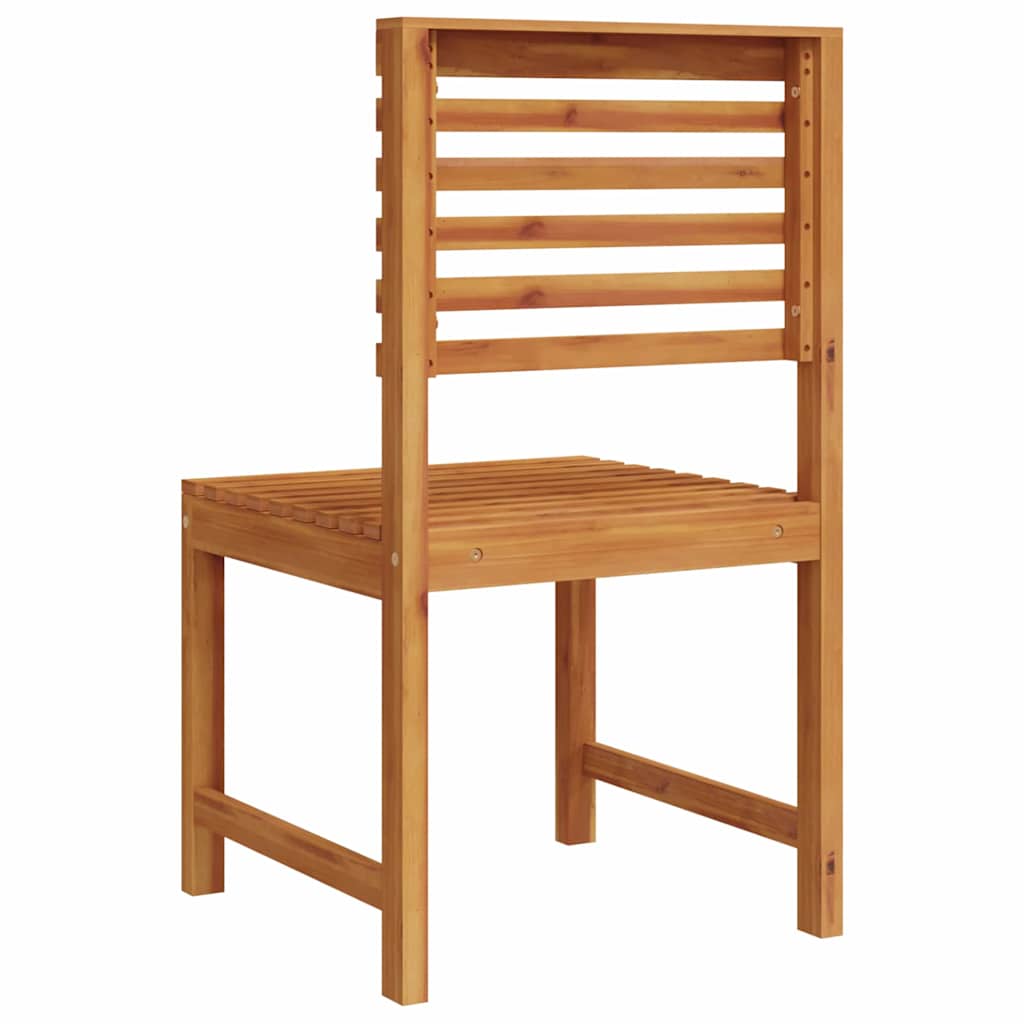 Tuinstoel 2 pcs Bruin 50 x 50 x 91cm Massief acaciahout is nu te koop bij PeponiXL, paradijselijk wonen!