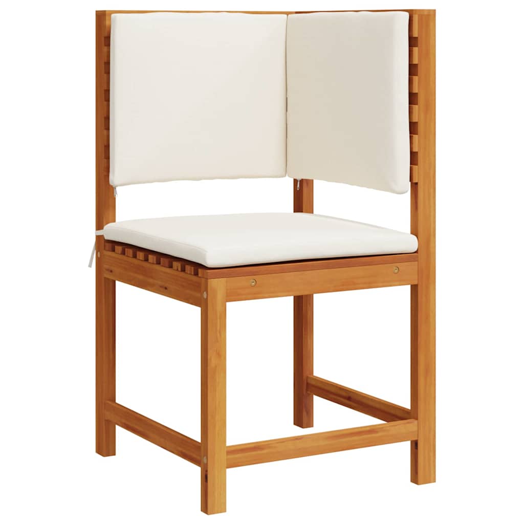 Tuinstoel met kussen Bruin 50 x 50 x 91cm Massief acaciahout is nu te koop bij PeponiXL, paradijselijk wonen!